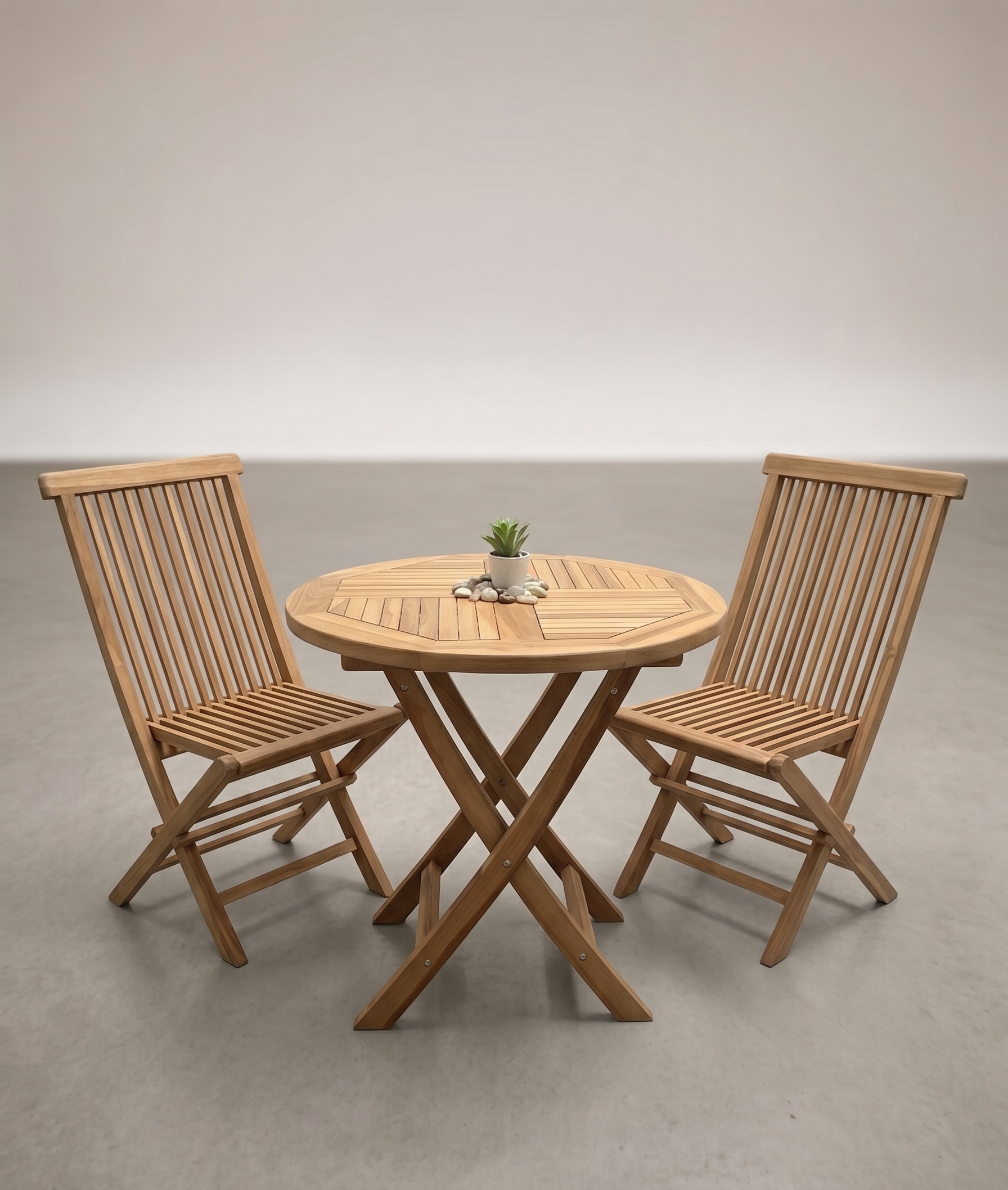 Teak Bistroset 9